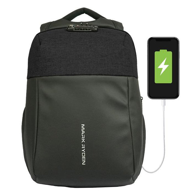 anti theft laptop backpack with usb charger black Locking Anti-Theft Waterproof Backpack with USB Charging Port – backpackGuru
