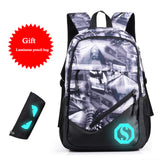 New Design USB Charging Backpack With Pencil Bag,Air Cushion Belt