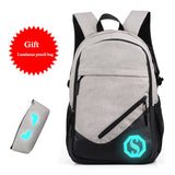 New Design USB Charging Backpack With Pencil Bag,Air Cushion Belt