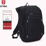 DTBG Waterproof Men's Backpack with USB Charging Port,Unisex BackPack