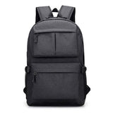 External USB Casual Men's Backpack Design for Women Arcuate Shoulder Strap