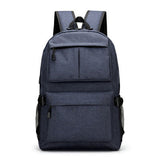 External USB Casual Men's Backpack Design for Women Arcuate Shoulder Strap