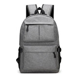 External USB Casual Men's Backpack Design for Women Arcuate Shoulder Strap